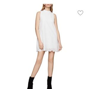 White BCBG halter neck dress graduation dress